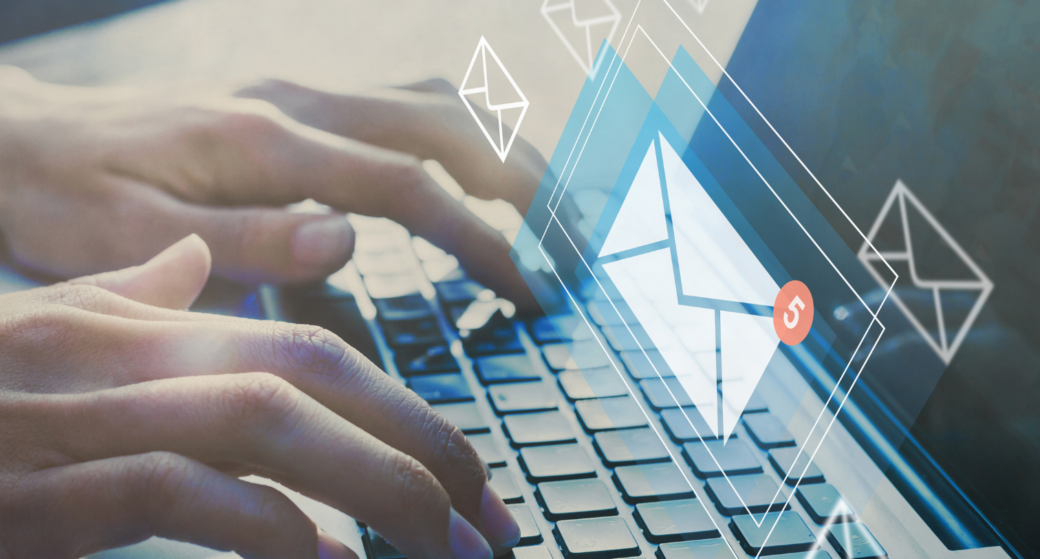 email inbox, online communication and e-mail marketing