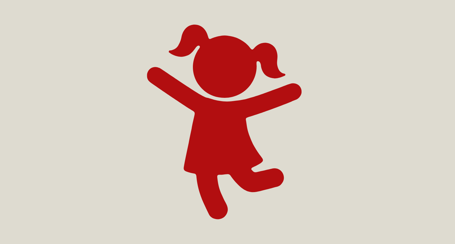 Toddler girl icon graphic