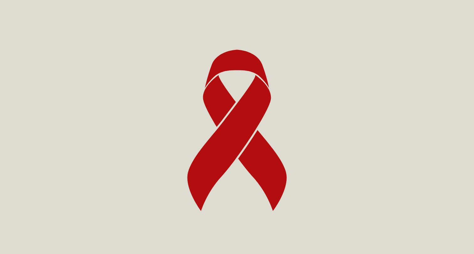 Red ribbon icon graphic