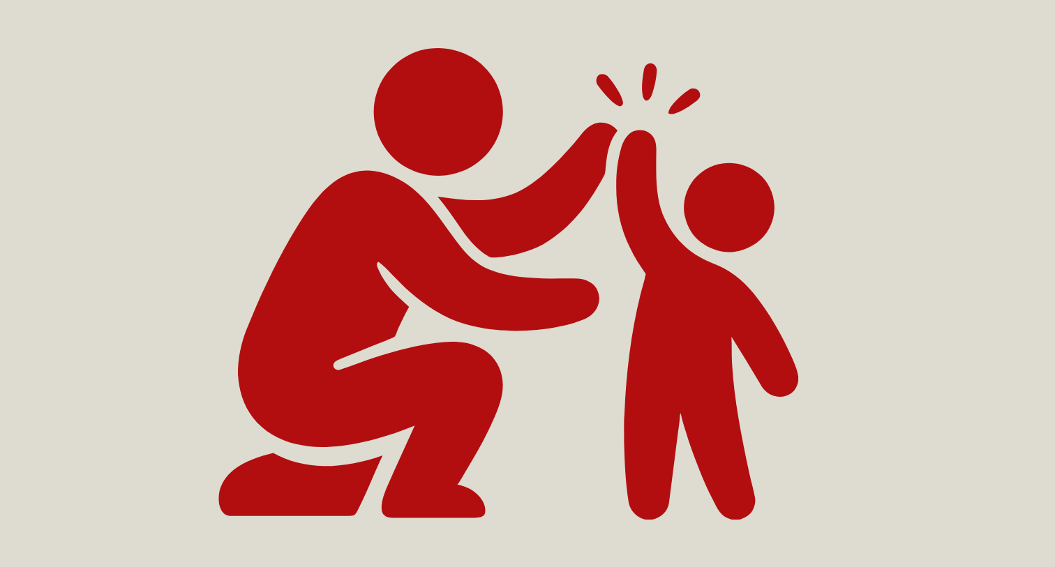 Dad and child icon