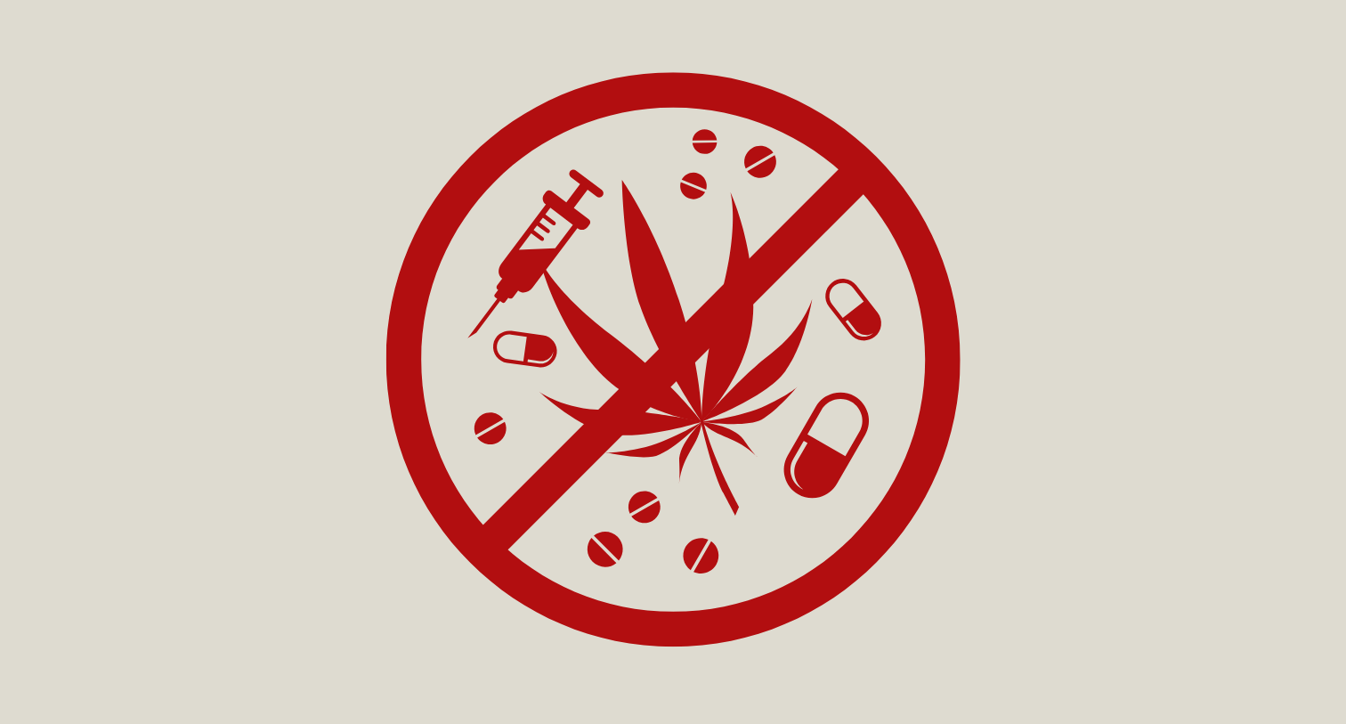 Drugs warning icon graphic