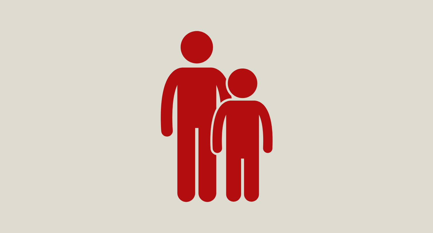 Adult and child icon