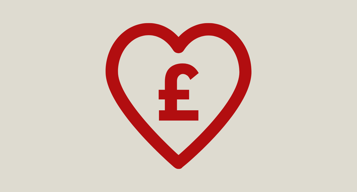 Heart with pound icon graphic