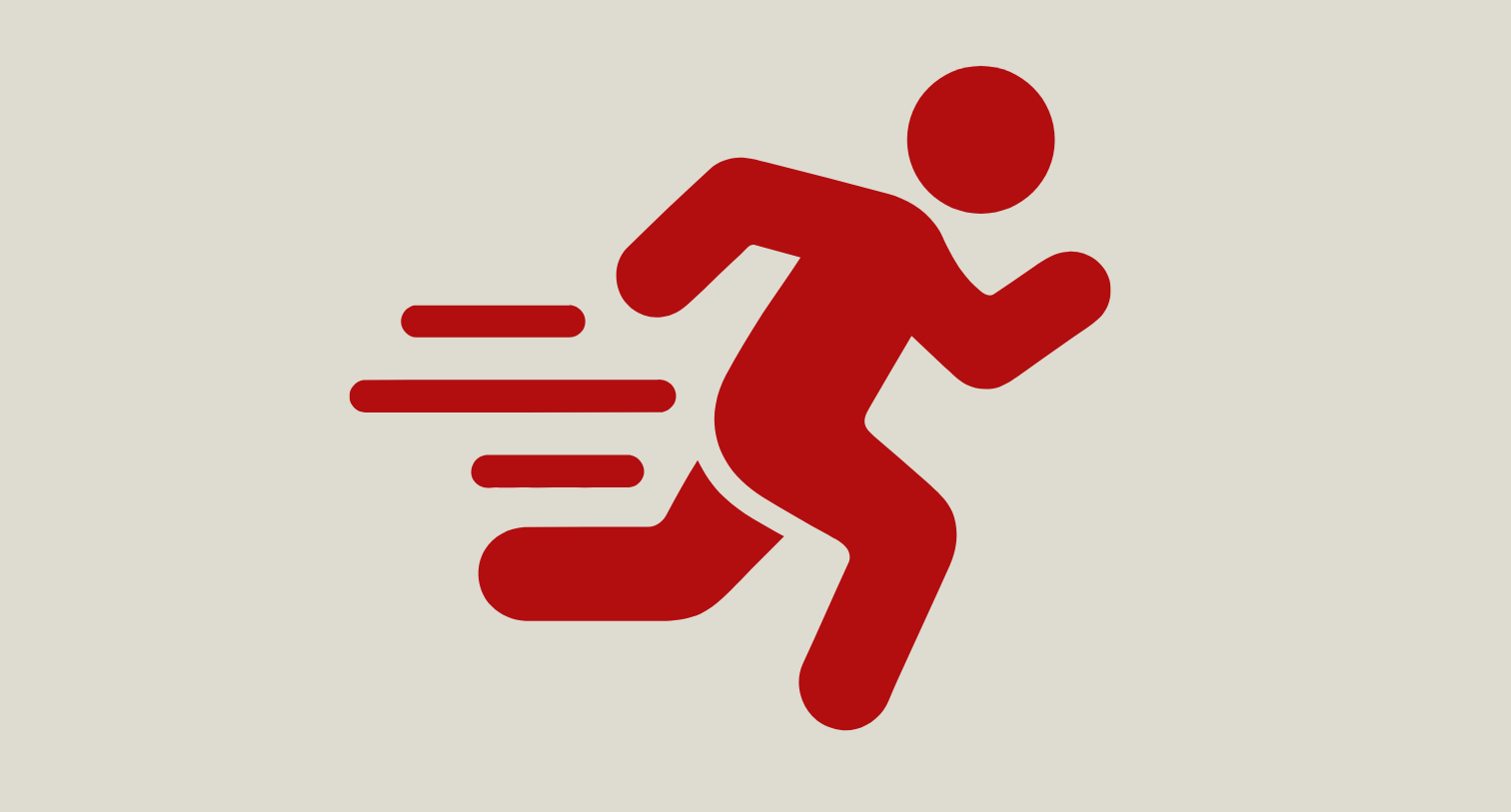 Running icon graphic