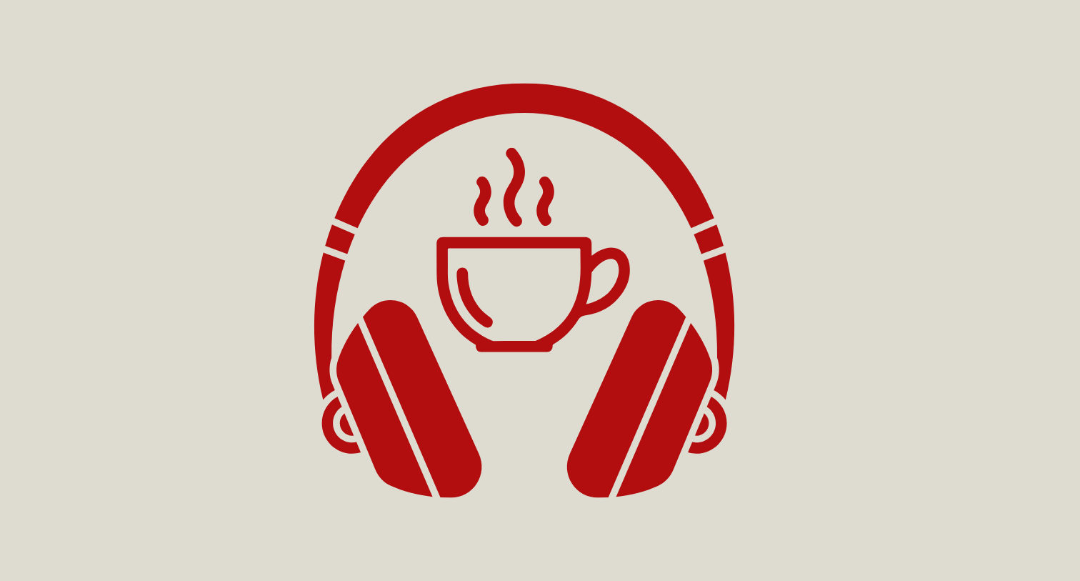 Headphones and coffee icon