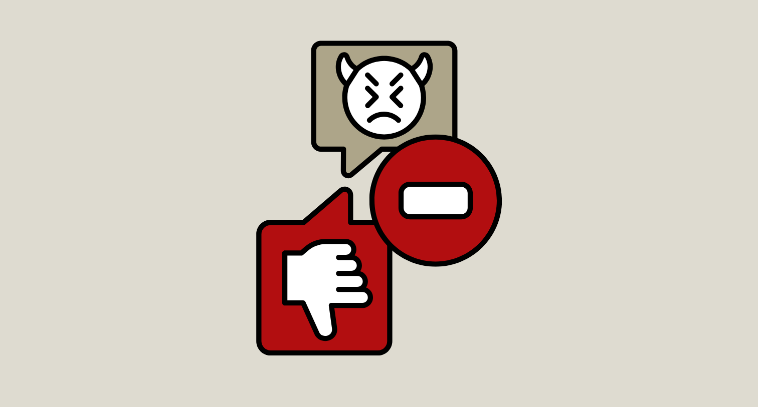 social media bullying icon