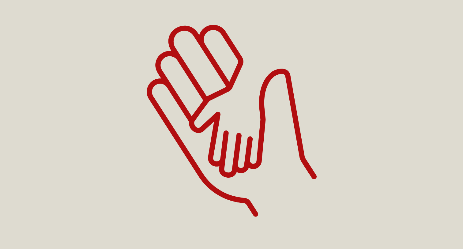 child hand in adult hand icon